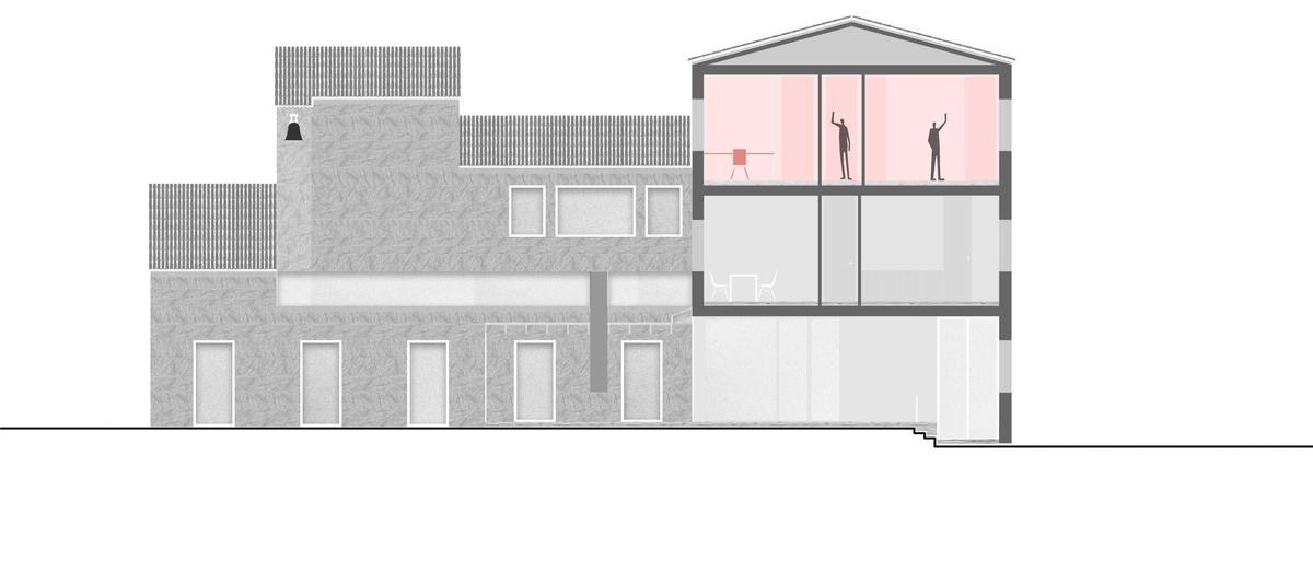 Vista interior del centro de acogida, concebido como un espacio seguro para la recuperación y la autonomía plena de las mujeres en situación de vulnerabilidad.