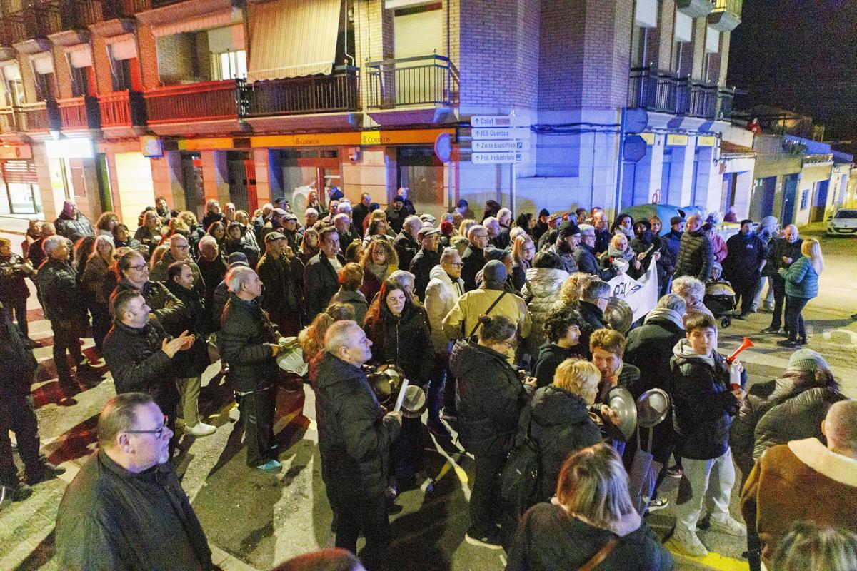 Un moment de la protesta ciutadana que va tenir lloc el 16 de febrer