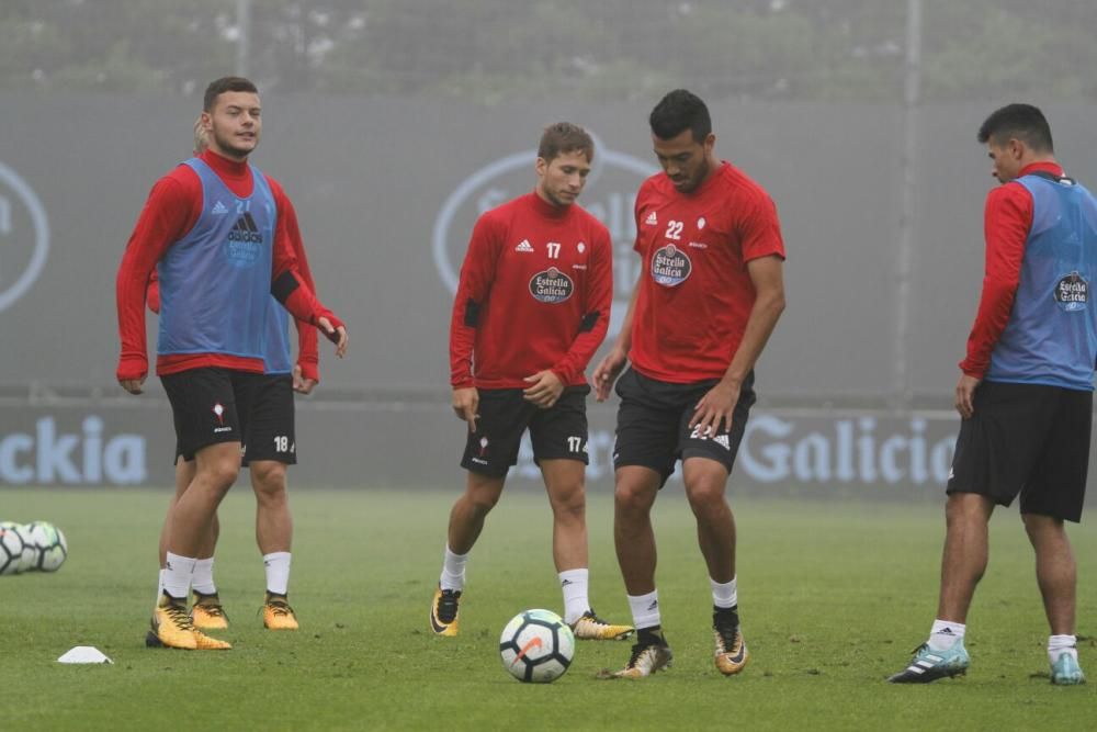 Entrenamiento del Celta en A Madroa