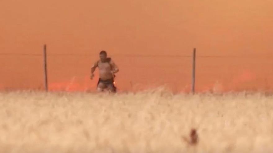 L’heroi de l’incendi de Zamora, hospitalitzat en estat greu