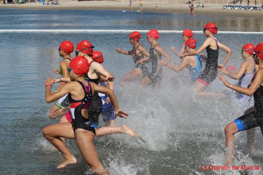 Final de triatlón de Deporte en Edad Escolar