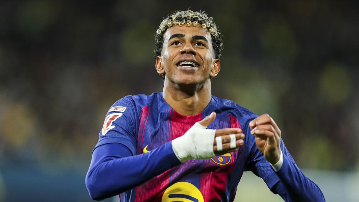 Lamine Yamal, durante el Villarreal-Barça.