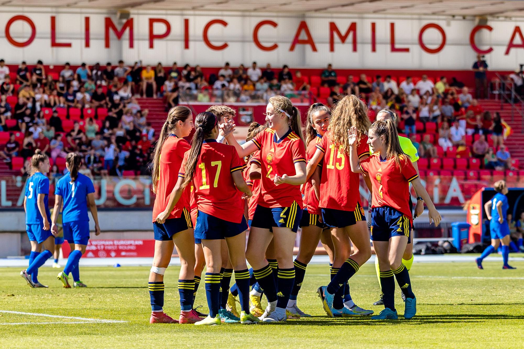 España sub 17 golea a Grecia en La Nucía. Torneo UEFA clasificatorio Eurocopa 2023