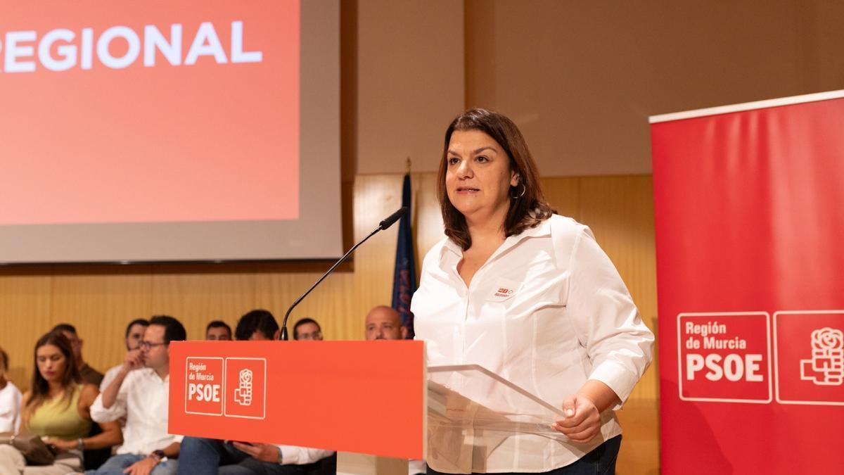 María Jesús López, secretaria de Organización del PSRM.
