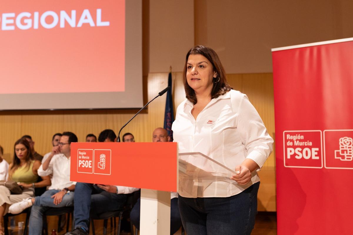 María Jesús López, secretaria de Organización del PSRM.