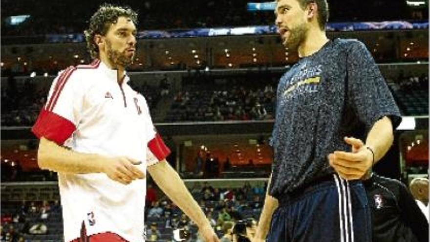 Els Gasol s&#039;aproximen a un xoc d&#039;estrelles