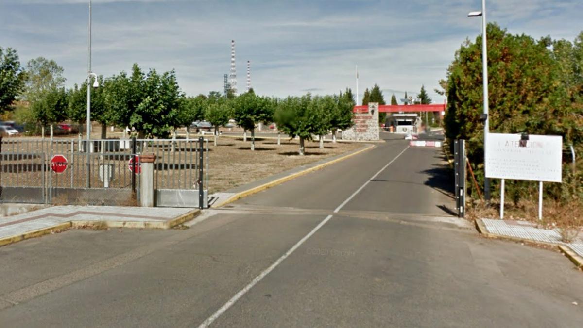 Una imagen del acceso a la Academia Básica del Aire de León.