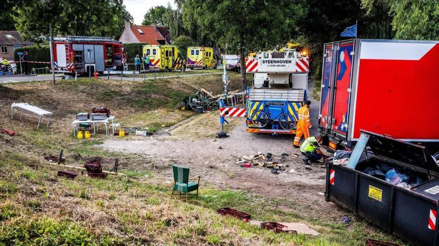 Imagen del lugar del accidente del camionero de El Mosca en Países Bajos.