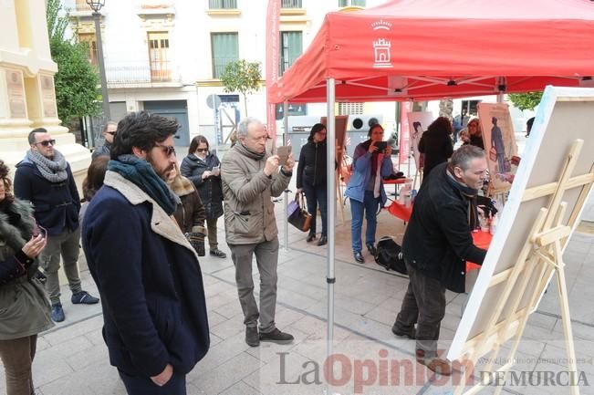 Pintores en la Plaza de Santa Eulalia