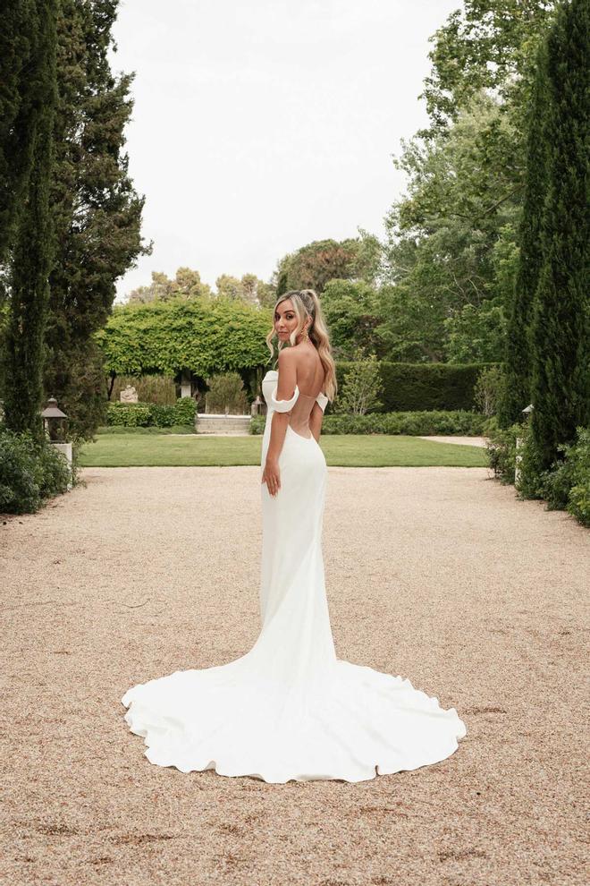 El vestido de novia de Atelier Pronovias de Loreto Sesma en su boda con Willy Bárcenas