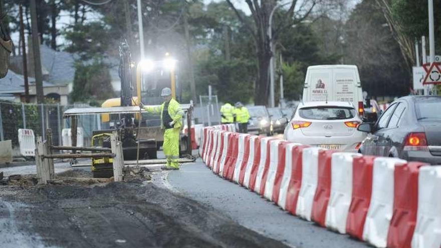 Retenciones por el corte de un carril, en enero.