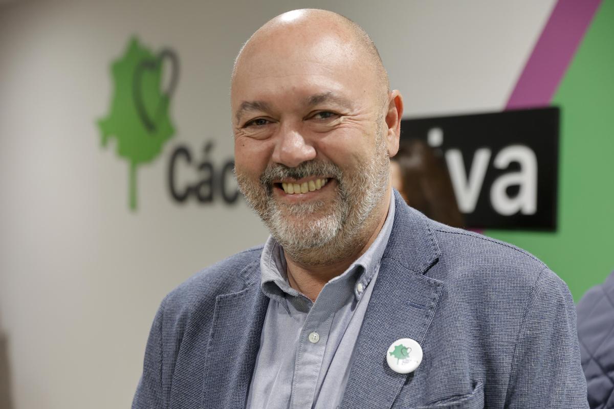 Francisco Alcántara, candidato de Cáceres Viva. Primera elecciones.