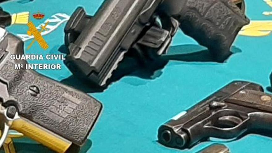 Intervenidas más de 60 armas de fuego de una red de tráfico para el crimen organizado