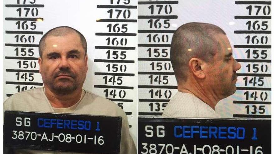 Ficha policial del Chapo Guzmán.