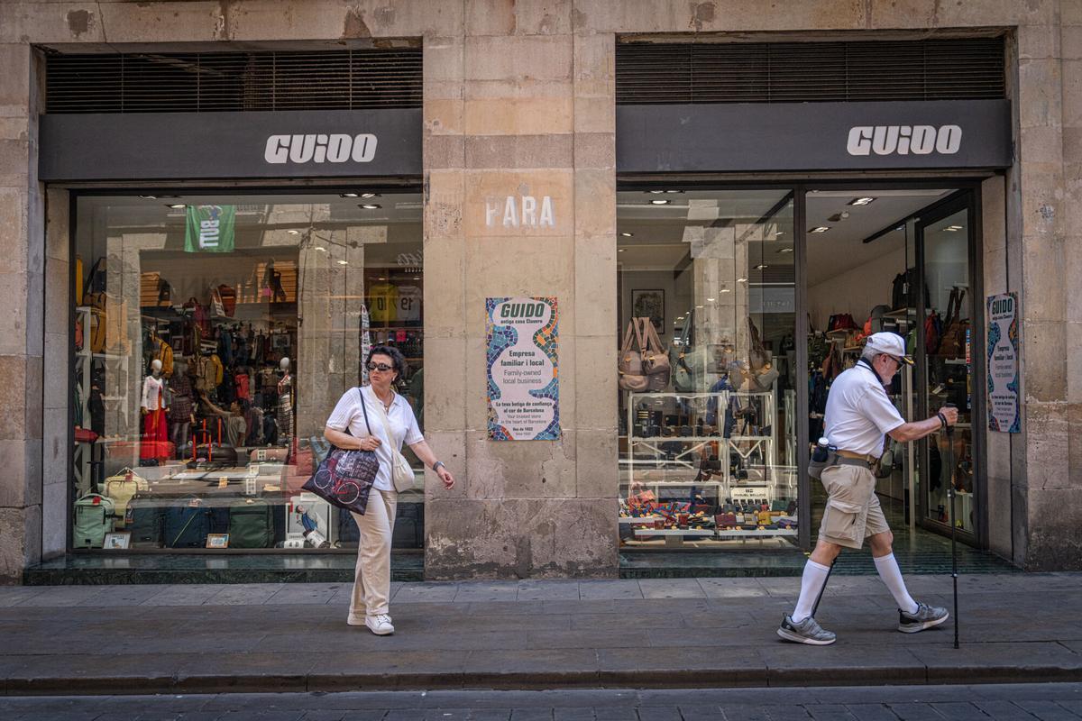 Guido Barcelona, una de las dos únicas tiendas de marroquinería que quedan en la calle Ferran de Barcelona