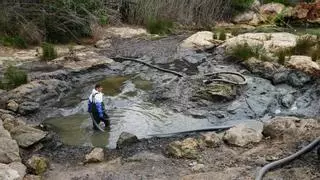 El Ayuntamiento de Santa Eulària inicia la limpieza del río y la laguna para mejorar su calidad