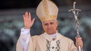 El Papa León XIV en la Misa de inicio de su pontificado.