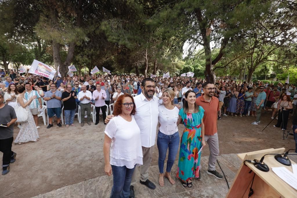 Yolanda Díaz en el acto central de Sumar Més en Mallorca