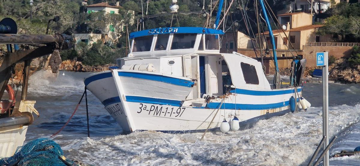 Embarcaciones profesionales y de recreo se vieron afectadas en Cala Figuera (Santanyí)