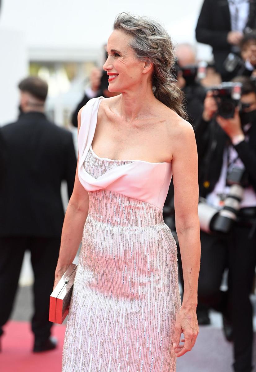 Andie MacDowell, en la segunda jornada del Festival de Cannes