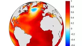La ralentización de la Corriente Atlántica, causa del ‘agujero frío’ detectado en el Atlántico Norte