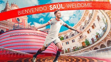 Saúl, presentado por el Sevilla