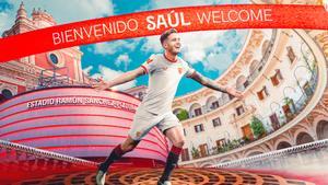 Saúl, presentado por el Sevilla