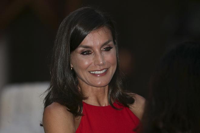 Letizia Ortiz con eyeliner rojo