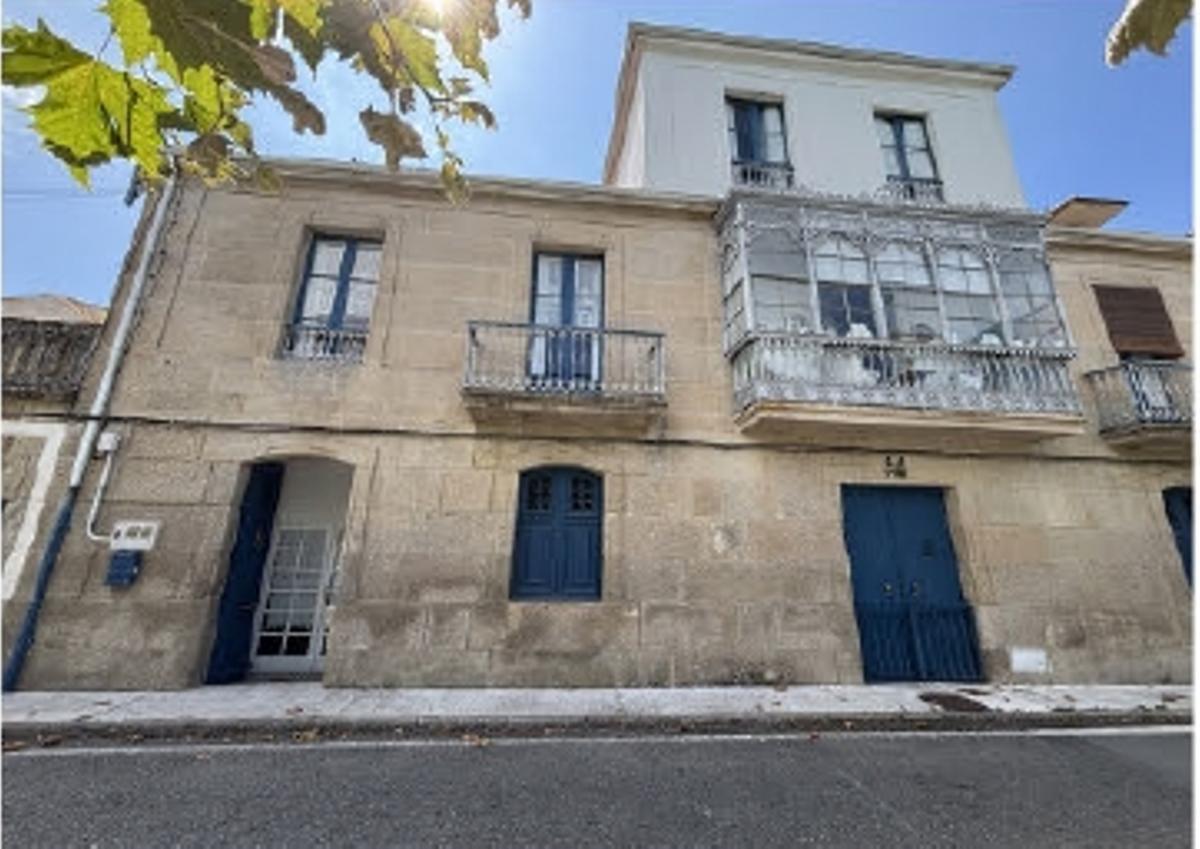 Una de las viviendas de la Praia de Beluso catalogadas.