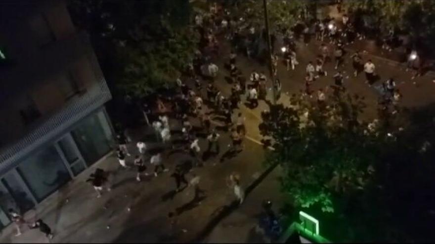 Batalla campal en València por una "novatada"