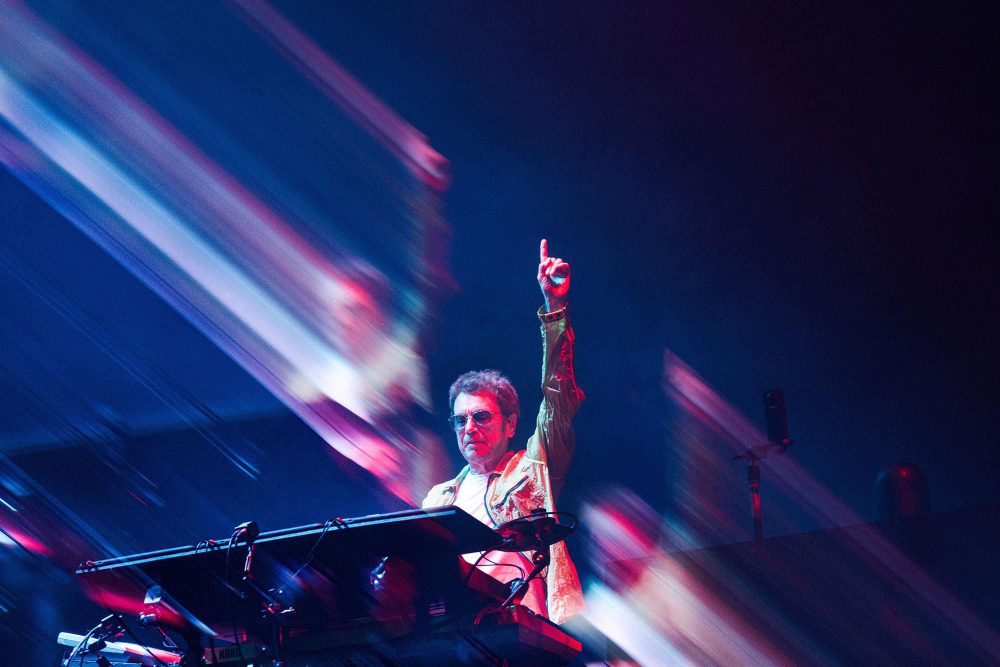 Concierto de Jean-Michel Jarre en la Plaza de España.