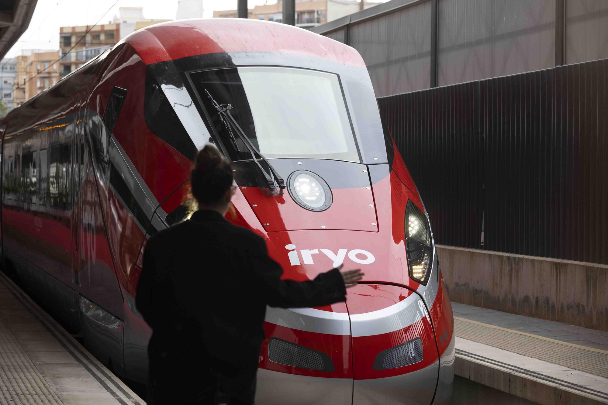 Iryo llega puntual en el viaje inaugural Madrid-València que comenzará a operar el 16 de diciembre