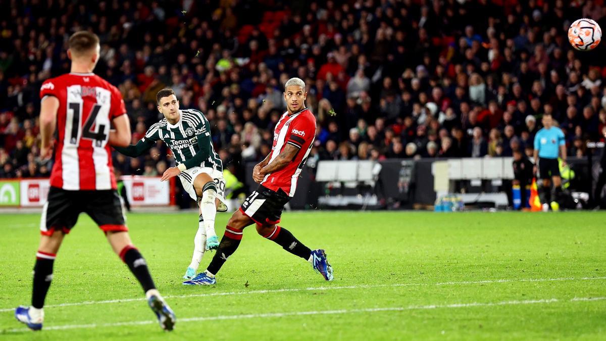 Dalot hizo el gol del triunfo