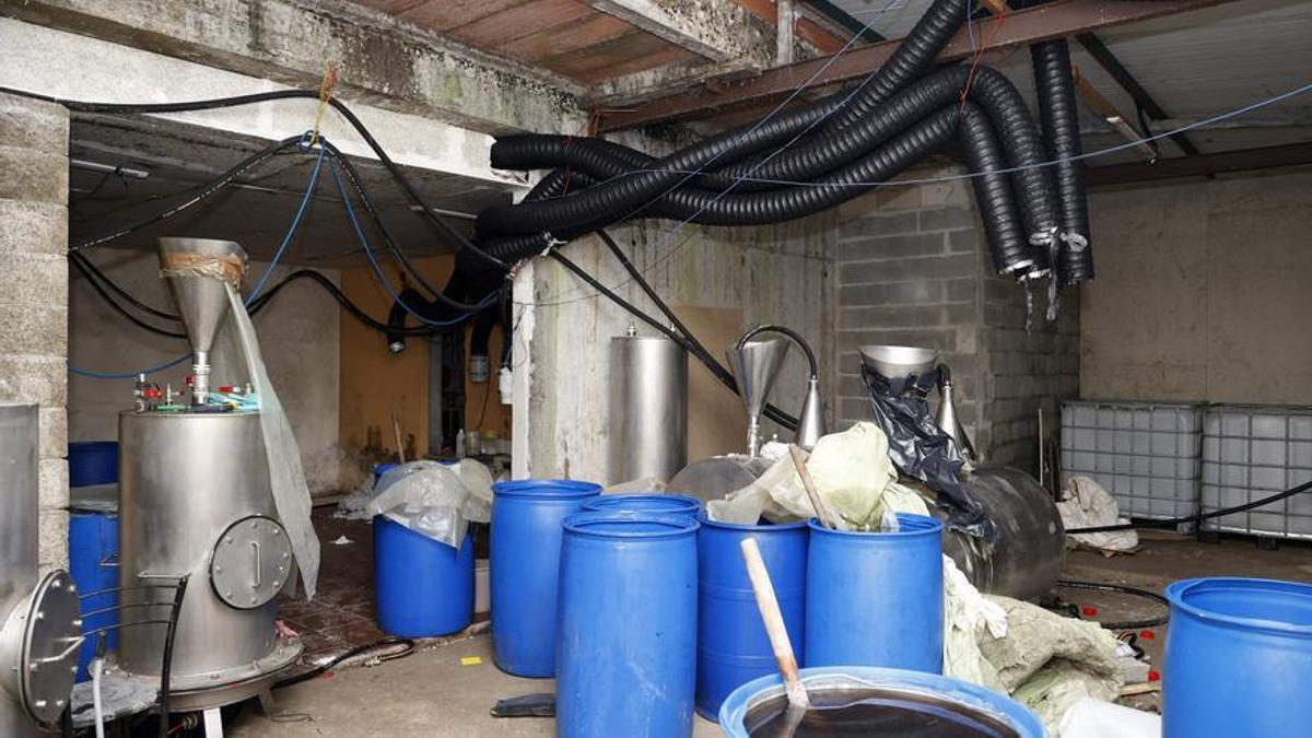 Un laboratorio internacional de cocaína en medio de Cotobade.