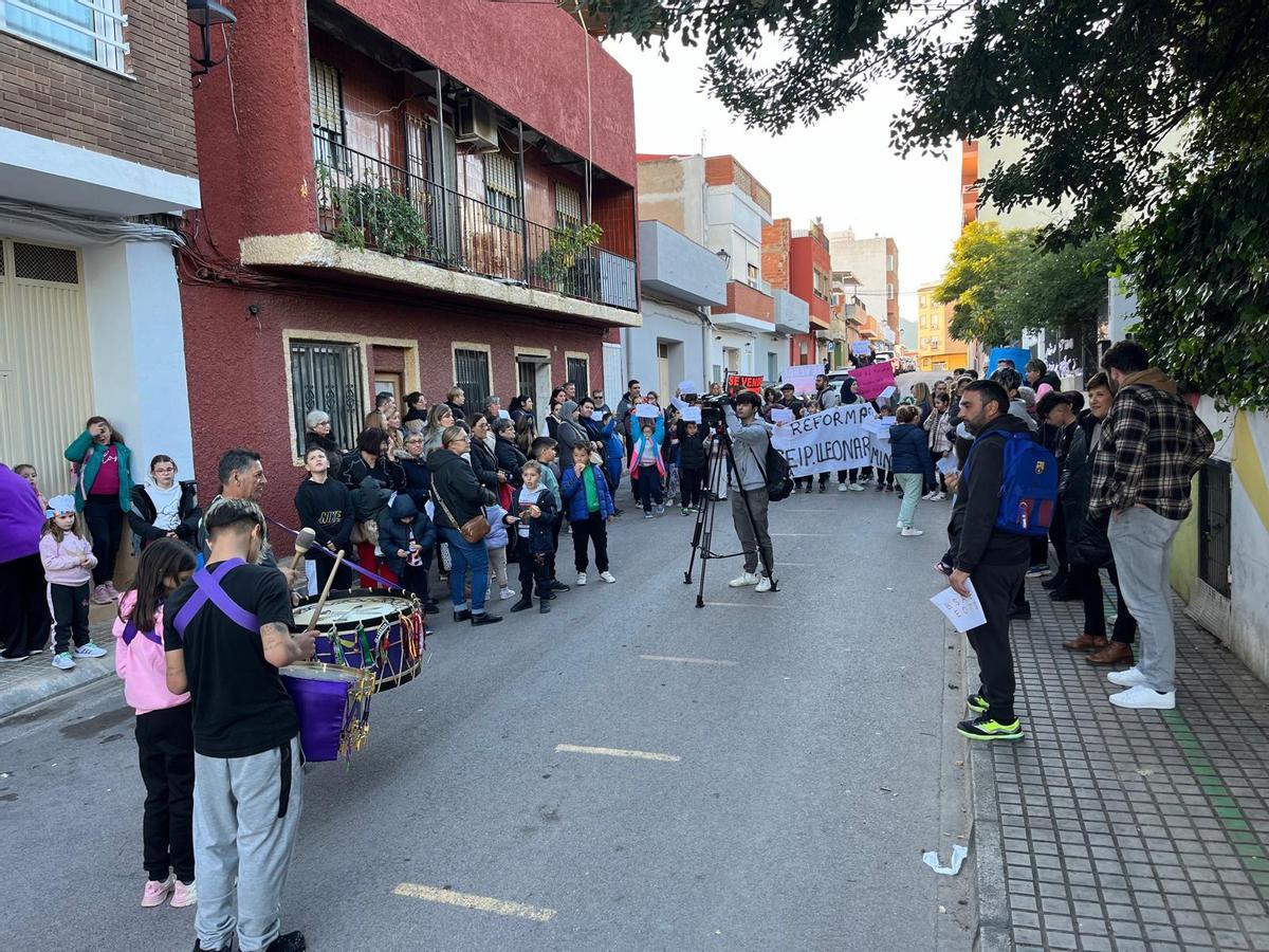 Otra foto de la manifestación.