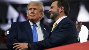 Donald Trump y J. D. Vance, durante el segundo día de la convención republicana.