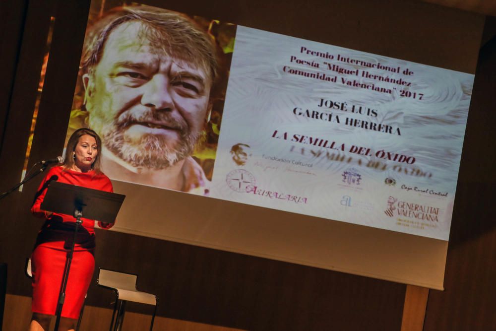 José Luís García, Premio Internacional de Poesía de la Fundación Cultural Miguel Hernández