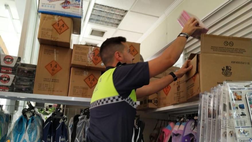 La Policía Local de Alicante interviene 2.750 cajas con 55.000 petardos ilegales