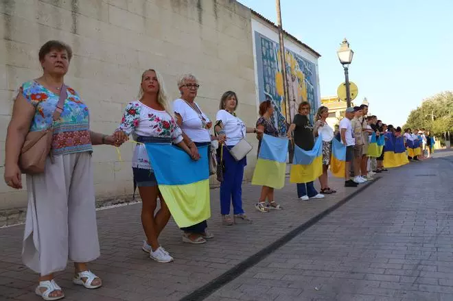 Cadena humana por Ucrania
