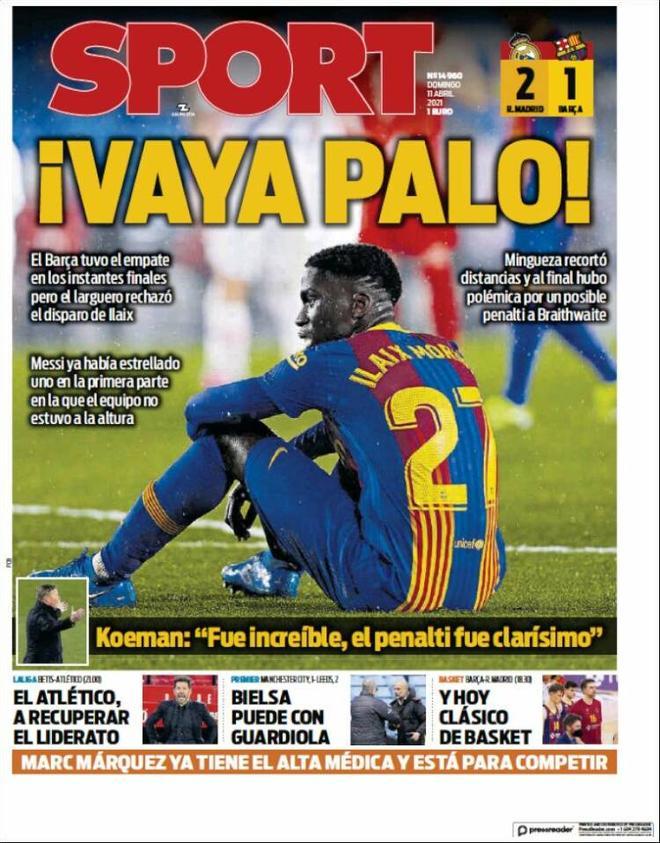 Portada SPORT 11 de abril