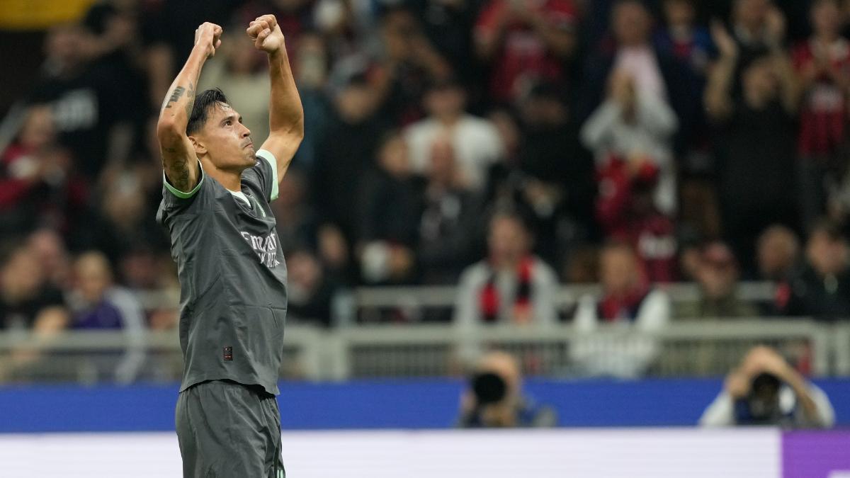 Reijnders anotó un doblete con el Milan ante al Brujas en Champions