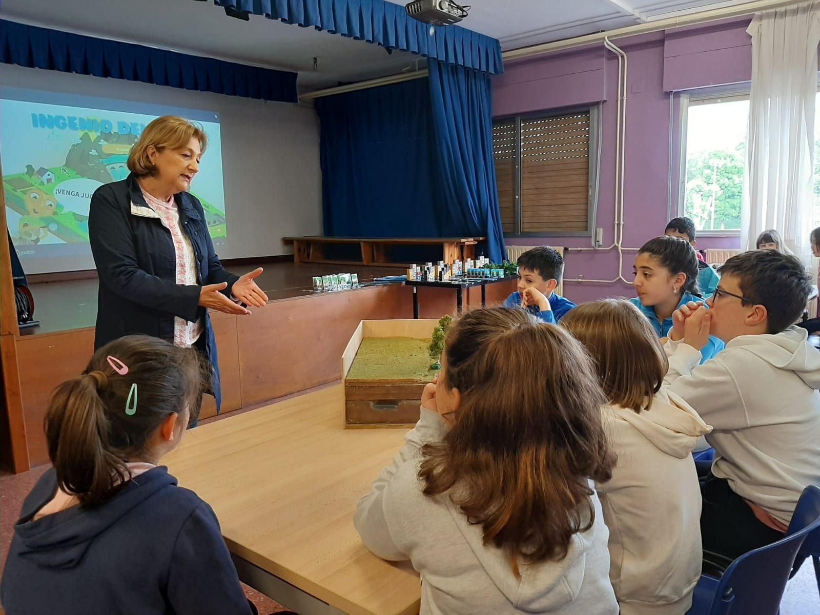 Los niños del colegio de Lieres, expertos en conservación de los ríos