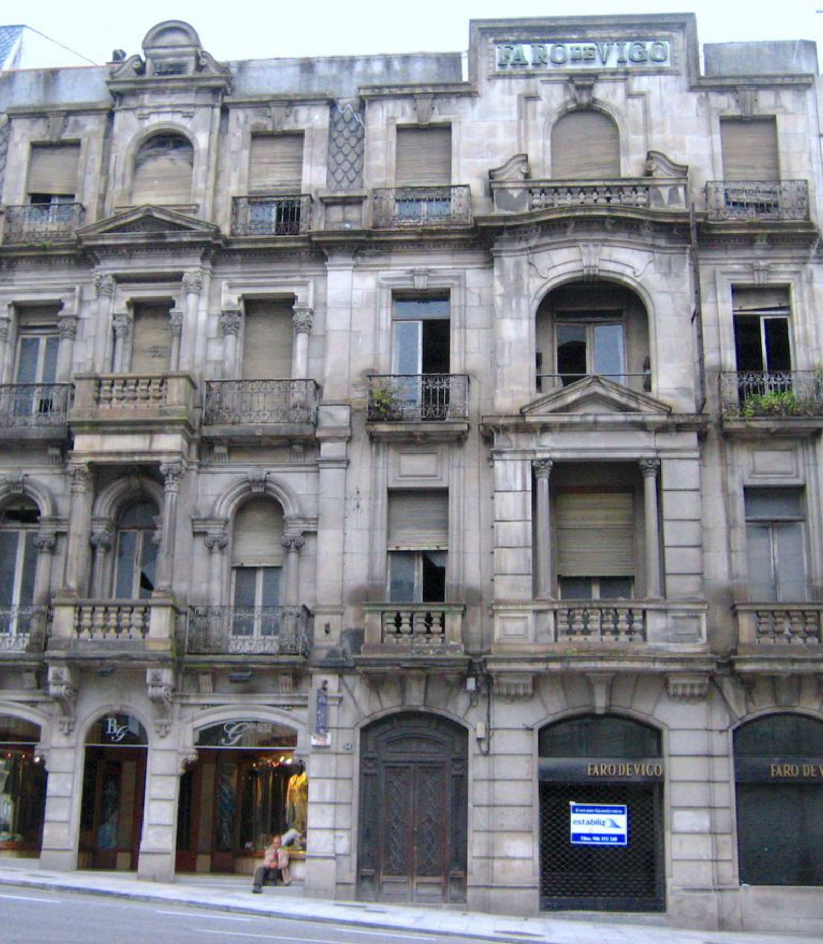Antiga sede do xornal situada na rúa Colón.
