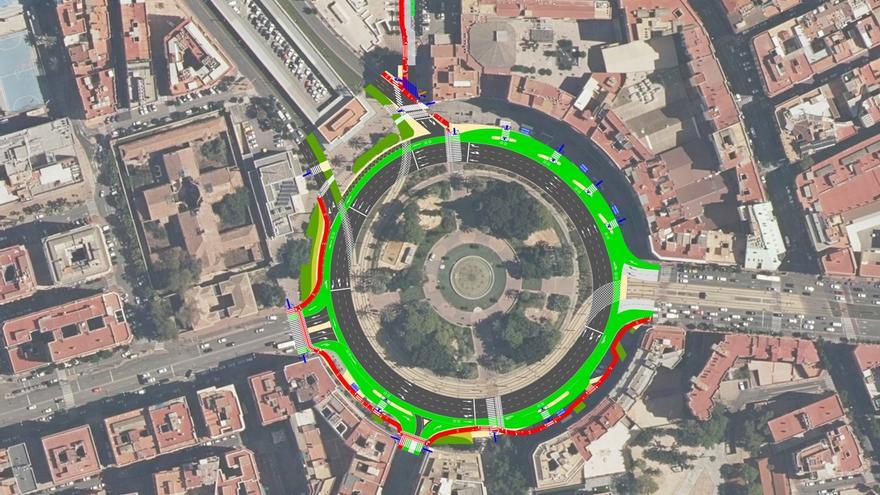 Las obras de los nodos de Floridablanca y Plaza Circular comienzan la próxima semana