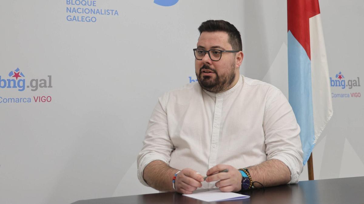 Xabier Pérez Igrexas, portavoz del BNG en el Concello de Vigo.
