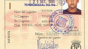 1. Víctor Valdés 1995-96