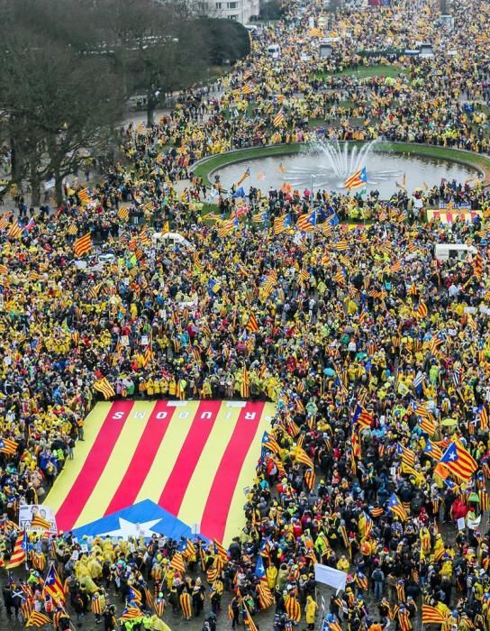 Manifestació independentista a Brussel·les