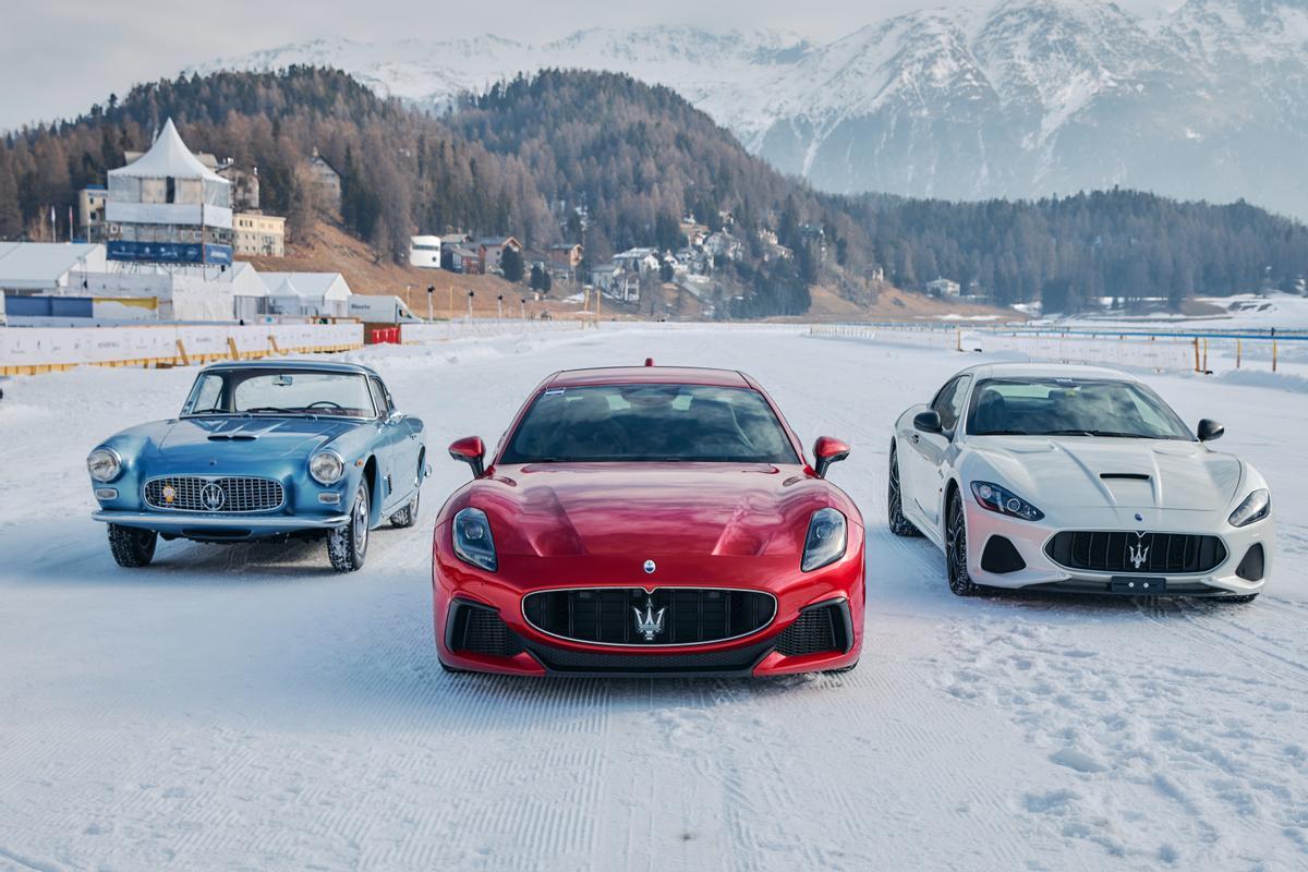 Maserati exhibe sus coches sobre el hielo de St. Moritz