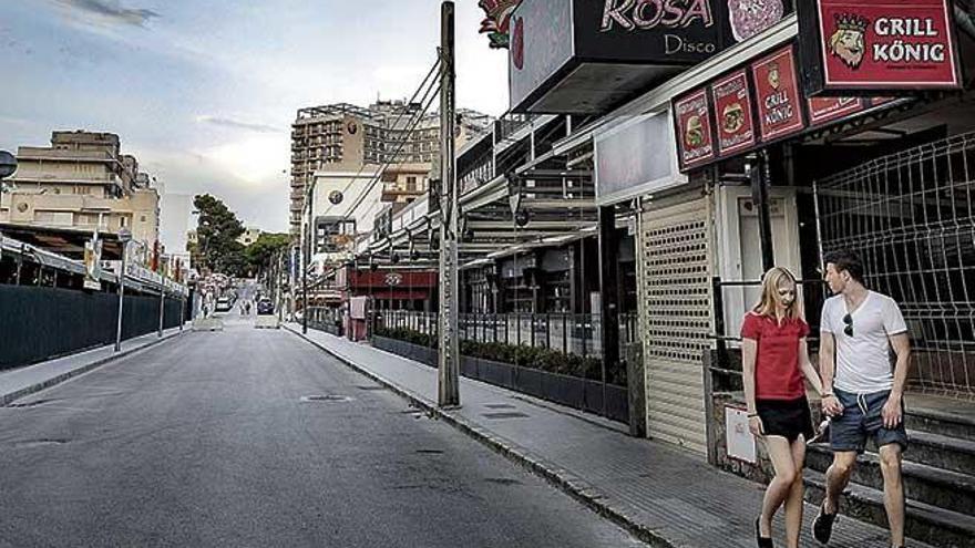 La zona con más establecimientos abiertos, Platja de Palma, tiene baja ocupación.