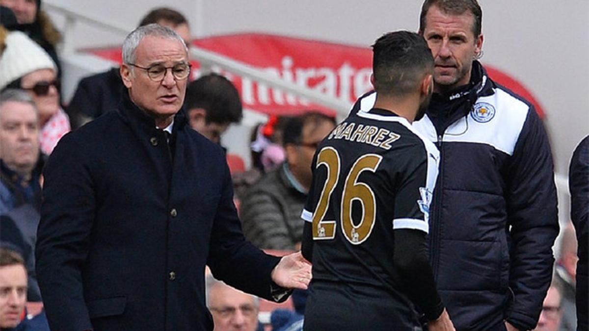 Ranieri abre la puerta a la marcha de Mahrez